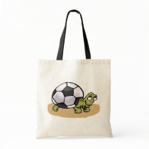 Soccer Turtle Tote Bags