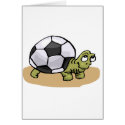 Soccer Turtle cards by TeeZazzle Soccer Turtle cards