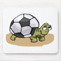 Soccer Turtle mousepads