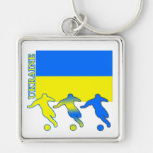 Soccer Ukraine Key Chain