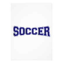 Soccer University Style Custom Announcement