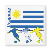 Soccer Uruguay magnets