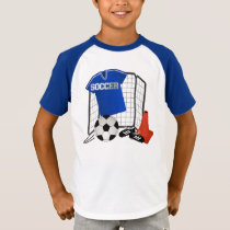 soccer, sports, children, education, school, birthday, ball, T-shirt/trøje med brugerdefineret grafisk design