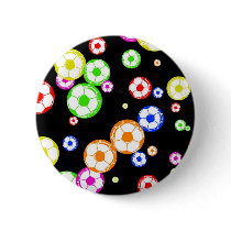 Soccer Wallpaper Pinback Button