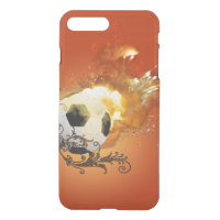 Soccer with fire iPhone 7 plus case