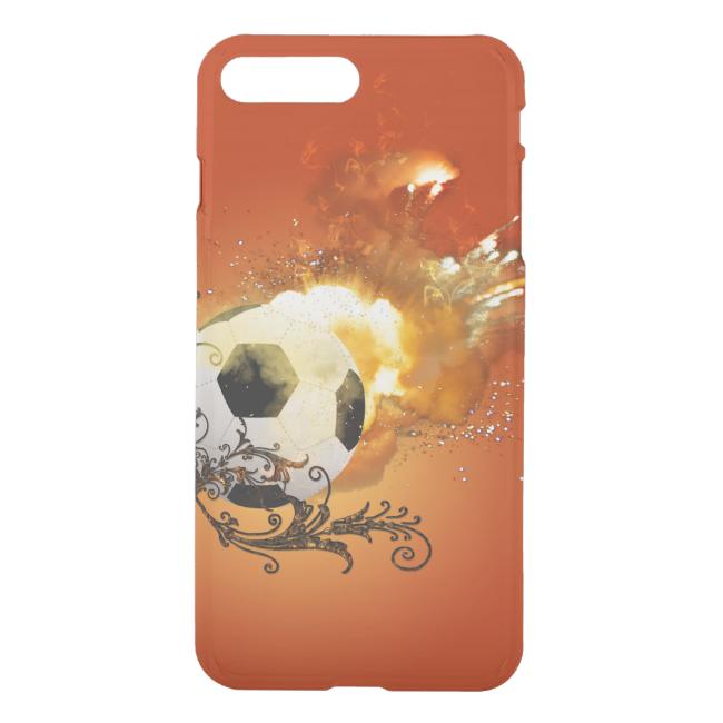Soccer with fire iPhone 7 plus case