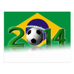 Soccer World Cup 2014 Postcards