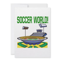 Soccer World Personalized Invitation