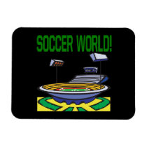 Soccer World Rectangular Magnet