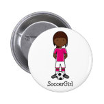SoccerGirl Pinback Button