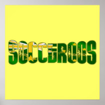Socceroos New Australian flag logo Gifts Poster
