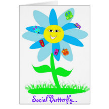Social Butterfly Card