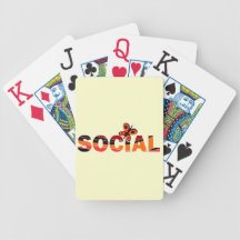 Social butterfly deck of cards