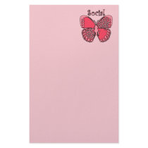 Social Butterfly Personalized Stationery