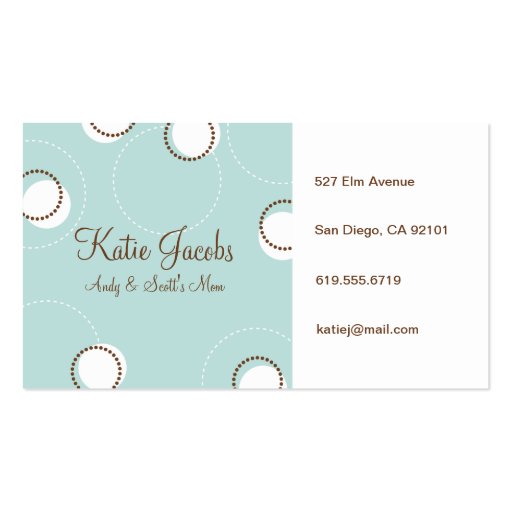 Social Calling Cards Business Card