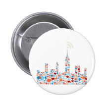 Social City Shape Button