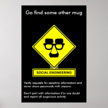 Social Engineering Security Awareness Poster