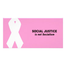 Social Justice is not socialism Personalized Photo Card