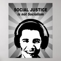 Social Justice is not socialism Posters