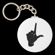 Social Loner Hand Logo keychains