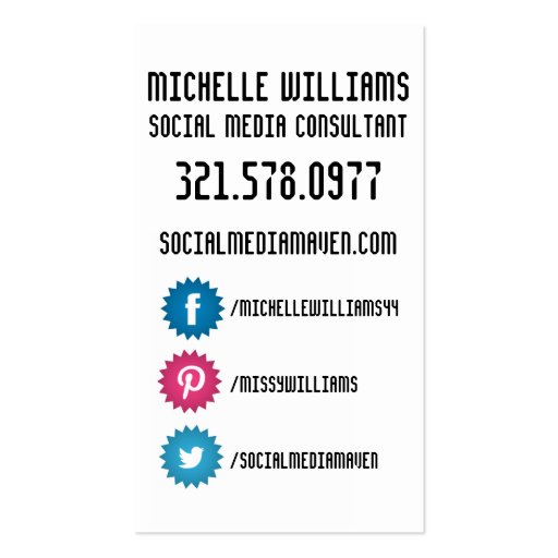Social Media Business Cards