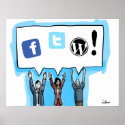 Social Media FTW! Poster