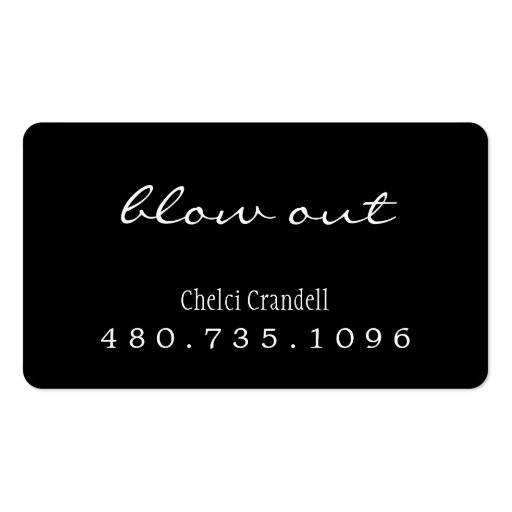 social media hair stylist card business card template (front side)
