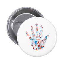 Social Network Hand Pins