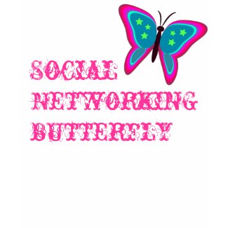 Social Networking Butterfly Shirt shirt