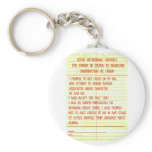 Social Networking Contract For Creeping Parents Key Chains