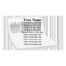 Social pages business card