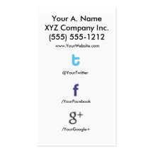 Social Profile Business Card tfg 2.0 tfgback