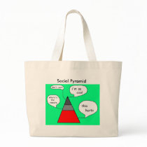 Social Pyramid Tote bags