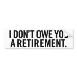 Social Security Bumper Sticker