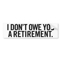 Social Security Bumper Sticker