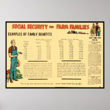 Social Security for Farm Families Posters