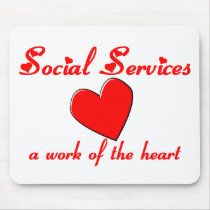 Social Services Mousepad by occupationtshirts Social Services Mousepad