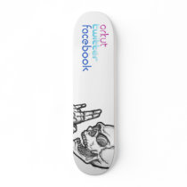 Social Skull Network Custom Skate Board