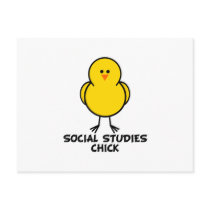 Social Studies Chick postcards by chicktshirts8 Social Studies Chick postcards