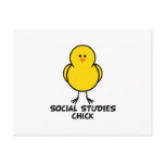 Social Studies Chick Postcards