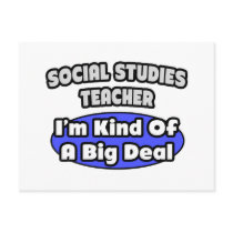 Social Studies Teacher...Big Deal Post Cards