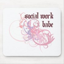 Social Work Babe mousepads by busybees Social Work Babe mousepads