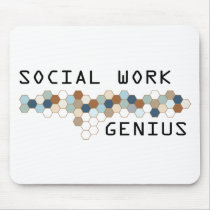 Social Work Genius mousepads
