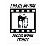 Social Work Stunts Postcard