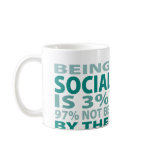 Social Worker 3% Talent mugs