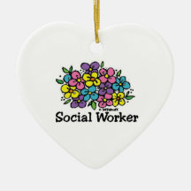 Social Worker Blooms Ornament