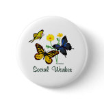 Social Worker Butterflies Pin