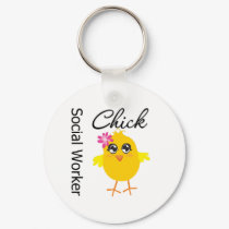 Social Worker Chick keychains by chicktshirts Social Worker Chick keychains