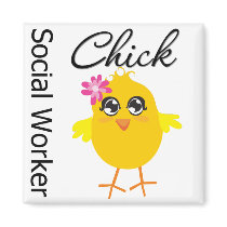 Social Worker Chick magnets by chicktshirts Social Worker Chick magnets