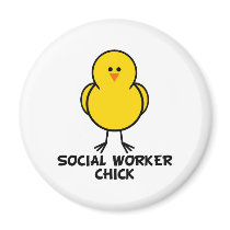 Social Worker Chick magnets by chicktshirts8 Social Worker Chick magnets